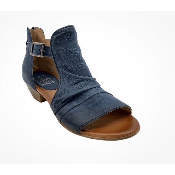 Miz Mooz Leather Heeled Sandals Corra in  River Size 37 / Néw - Picture 3 of 8